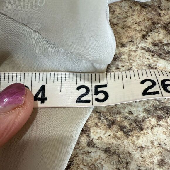 Apt 9 Cream Blue Floral Top Women's Extra Large - Picture 7 of 9